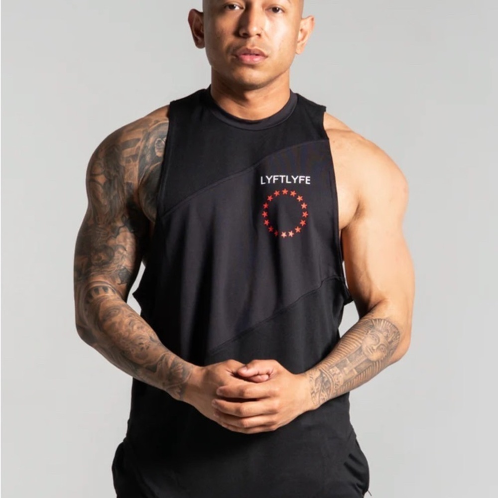 Mens LYFT LYFE Black Tank Top - Picture 1 of 3